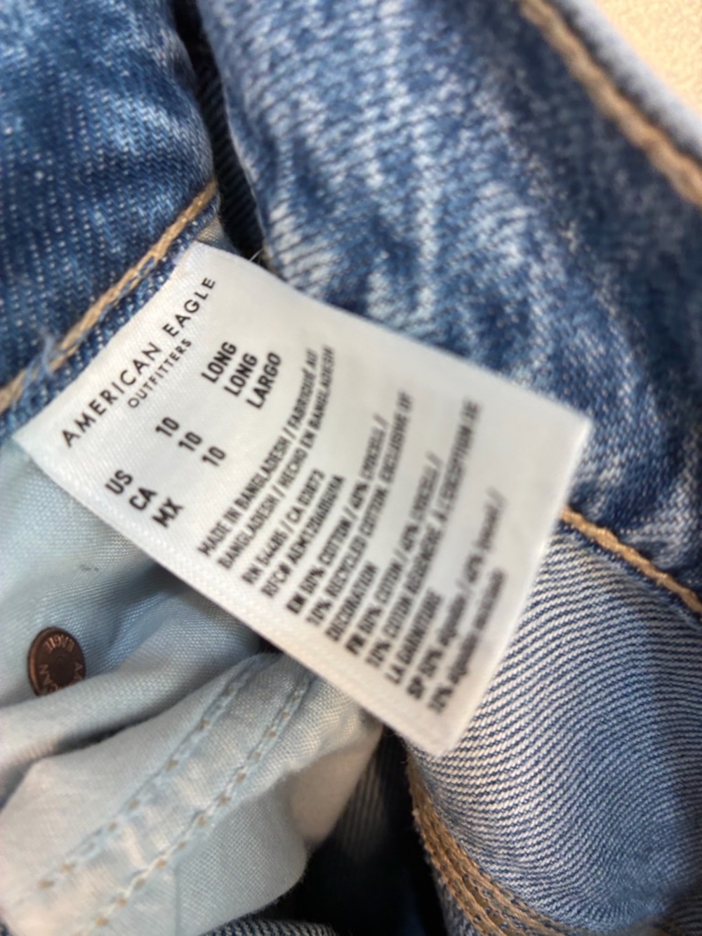 American Eagle Super High Rise Baggy Wide Leg Jeans - Picture 12 of 13